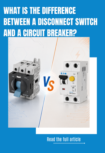 The difference between a disconnect switch and a circuit breaker