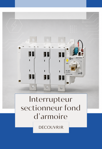 Interrupteur sectionneur fond d'armoire