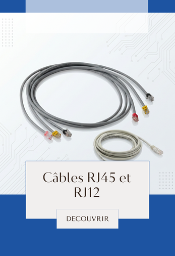 Câbles RJ45 et RJ12