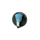 Poignée commande FRONT & LAT EXT DR noire IP65/3R12