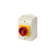 Poignée grise/bleue pour interrupteur sectionneur sous coffret COMO 6X63A IP65 - SOCOMEC