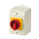 Poignée rouge/jaune pour interrupteur sectionneur sous coffret COMO 8X32A IP65 - SOCOMEC