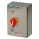 Stainless steel enclosure with Disconnect switch SIRCO M 32A 3P + unswitched neutral IP65 lockable