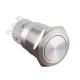Bouton poussoir Ø19 inox 2NO/NF moment.