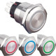Poussoir Ø22 led 24V tri led B/R/V stabl