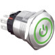 BP Ø22 led power vert 230V 2no2nf stable