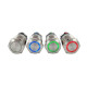 Poussoir Ø22 led vert 24V 1no1nf stable