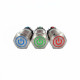 BP Ø22 led power vert 24V 1no1nf stable