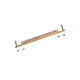 Barre de terre 44 connexions L462mm