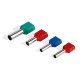 100 Embouts de câblage 2x 0.75mm²