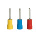 100 Cosses embout rond jaune 4-6mm²