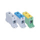 Bloc de jonction alu cuivre bleu 95mm²