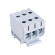 Bloc de jonction al cu gris 3x 50mm²