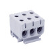 Bloc de jonction gris triphasé 3x 35mm²