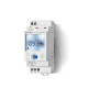 Horloge modulaire hebdomadaire 1 inverseur 16A 110 à 230V AC/DC, programmation manuelle ou par smartphone - FINDER