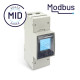 Compteur mono 2 modules 100A Modbus MID