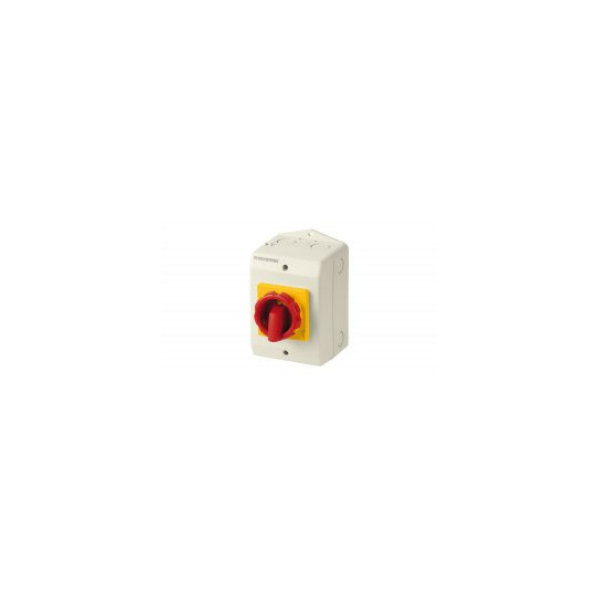 Poignée rouge/jaune pour interrupteur sectionneur sous coffret COMO 6X63A IP65 - SOCOMEC main product photo