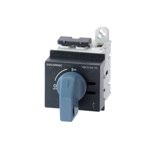 21PV2102 - SIRCO MC PV 30A-IEC 600VDC photovoltaic disconnect switch rear mount 2P DC - SOCOMEC