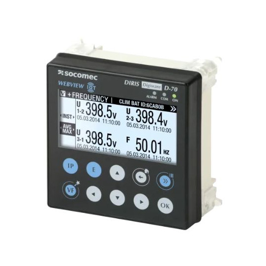 Multi-point remote display DIRIS Digiware D-70 RS485, Ethernet & WEBVIEW-M main product photo