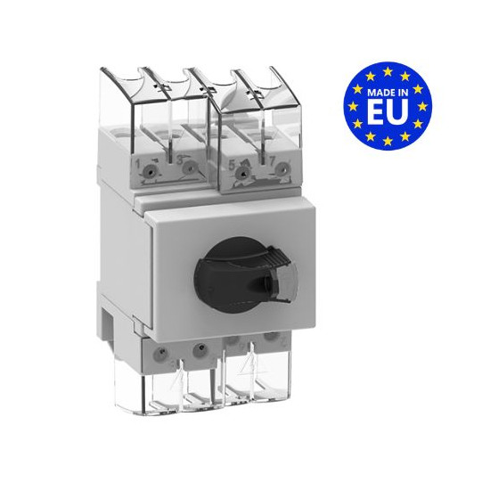 F1 - Sectionneur DC 2x800v 32A 4P - Rail DIN - Poignée directe main product photo