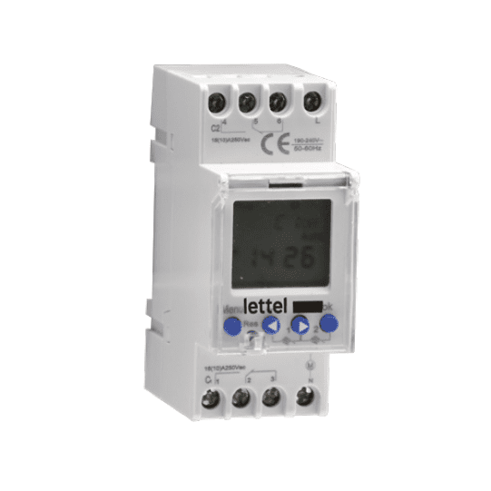 CTS2-H2L - Smart time switch 2 channels 16A 230V - LETTEL - LETTEL