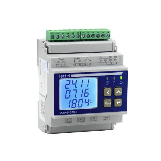 Centrale de mesure multi-circuits 4 circuits triphasés ou 12 monophasés Modbus RS485 main product photo