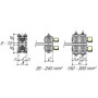 45000034 - serre-cable 150-300mm2 2 cab. - SOCOMEC thumbnail