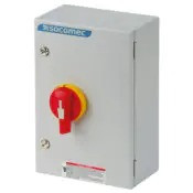 Metal enclosure with Disconnect switch SIRCO M 100A 3P + unswitched neutral IP65 lockable