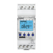 TR611TOP3 - Modular digital time switch - DIN rail mounting - 1 channel 16A - 230V weekly program - 84 program steps -1 external override input - Obelisk top3 compatible