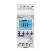 TR612TOP3 - Digital time switch - DIN rail mounting - 2 channels 16A - Weekly programme - 230V - 56 programme steps. Can be programmed via Bluetooth using optional 9070130 card