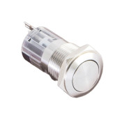 Bouton poussoir Ø16 inox 2NO/NF maintenu