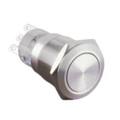 Bouton poussoir Ø19 inox 2NO/NF stable