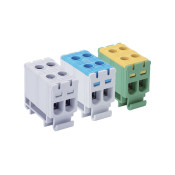 Bloc de jonction al cu bleu 2x 16mm²