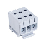 Bloc de jonction al cu gris 3x 50mm²