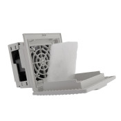 Grille 114x114. ventilateur 230V. filtre