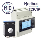 Compteur tri/tétra MID Modbus TCP sur TC